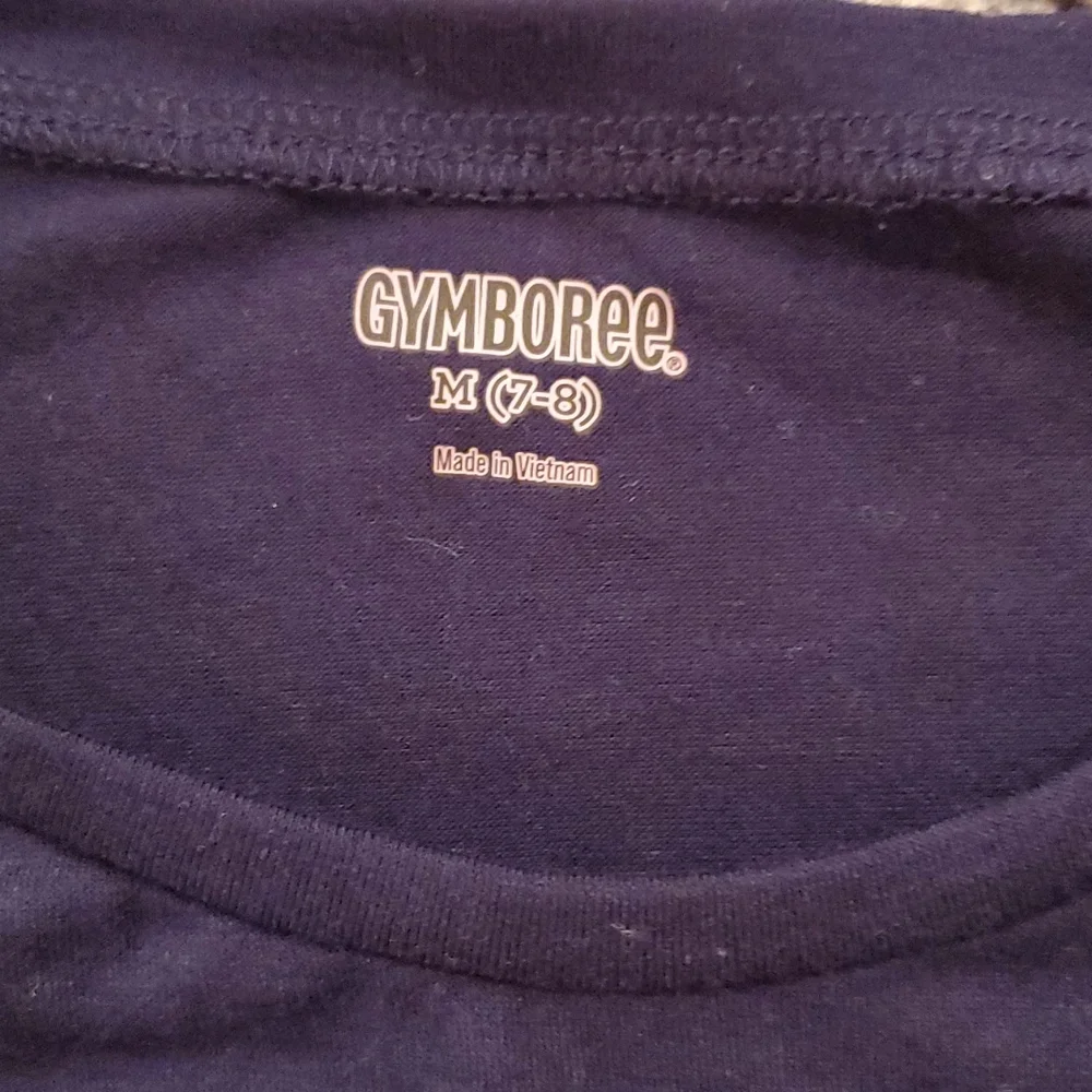 Gymboree NWT Navy Blue Cherry Sequin Sh9rt Sleeve Top Size 7/8